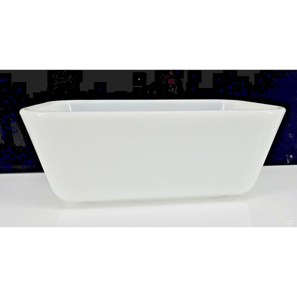 Vintage Pyrex Butterprint Amish White Turquoise 1 1/2 Pint Ovenware 0502 No Lid - Picture 4 of 9